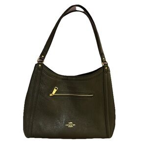 Coach Black Leather Shoulder Bag
